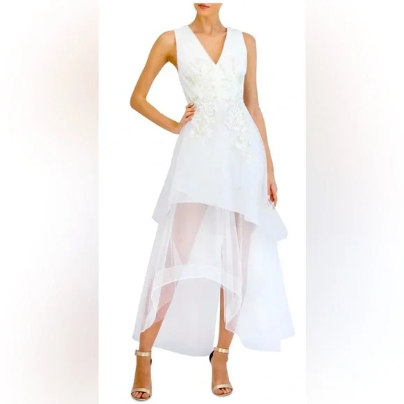 Evening Gowns Bcbg White High Low Dress BCBGMaxAzria Dresses Nwt